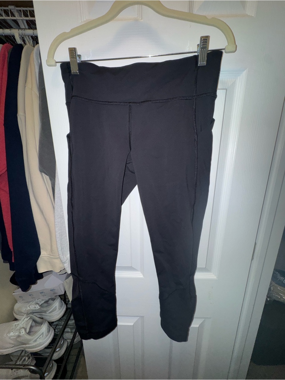 Lululemon Mesh Cropped Leggings With Pockets